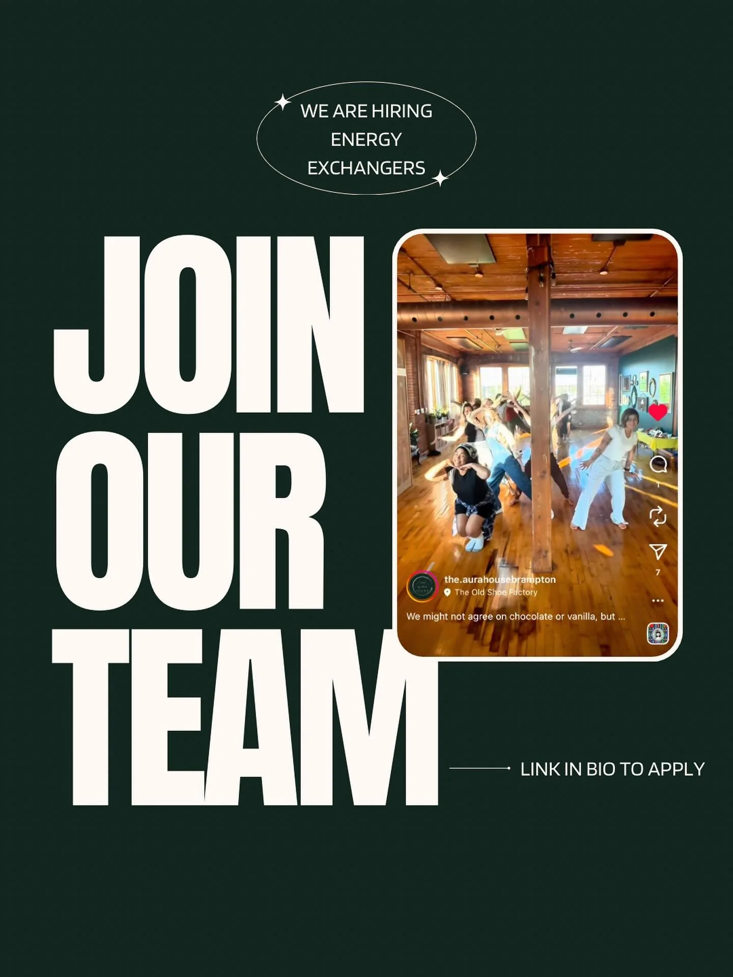 Did you miss our last round of EE applications? 
We’re doing a mid-season hire for the following shifts! 
- Monday 8:15 - 11:15 AM
- Tuesday 6:00 - 9:00 PM
DM for application 🤗✨
#energyexchange #bramptonyoga #bramptonpilates #bramptonmedita