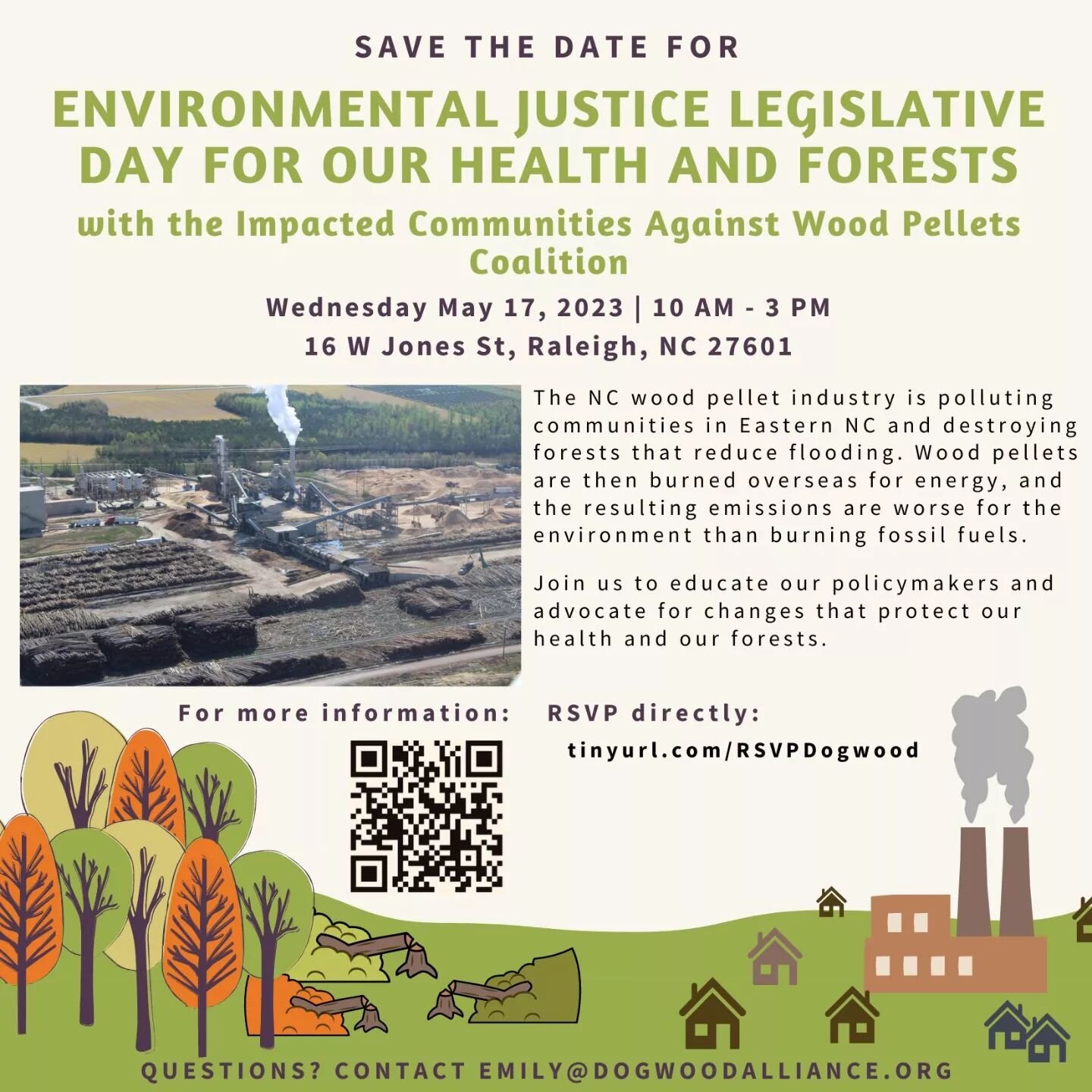 Join our partners over at the @dogwoodalliance on May 17th in Raleigh for a legislative day of action! 

Check out our link in bio to sign up and learn more!

#northcarolina #dogwood #legislation #dayofaction #environmentaljustice