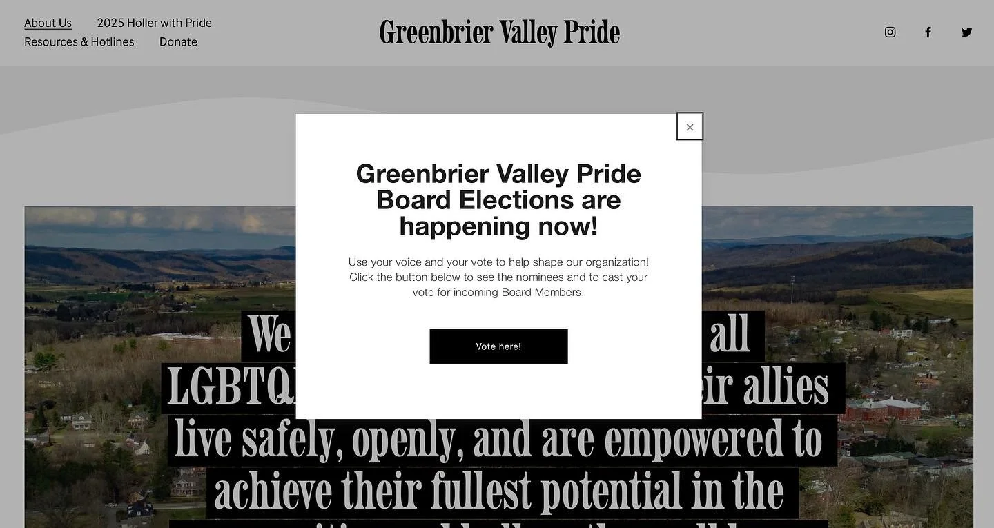 BOARD ELECTIONS open at midnight! 🗳️🌟🌈

Use your voice and your vote to help shape our organization! Please review the bios and headshots of all candidates before casting your vote 🔗link in bio🔗

Voting is confidential. In order to maintain the 