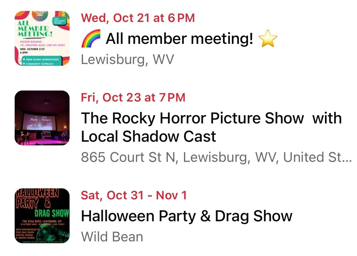 so anyways, come hang out with us this month&hellip;!!

🌟ALL MEMBER MEETING🌈
6-8pm on Wed., 10/21 at Ascend &mdash; reflect on the year, share your ideas, learn how to get involved! We&rsquo;ll be launching the community ZINE that was created at th