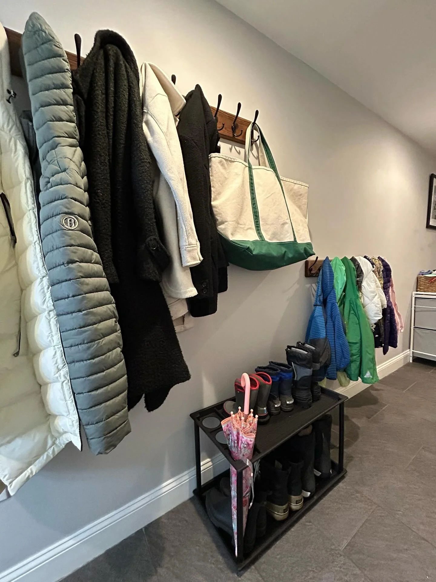A two-tier rack won&rsquo;t solve every problem, but it will keep the mudroom floor clear so you&rsquo;re not tripping over boots and umbrellas every time it rains. The best part? It doubles your storage by using vertical space you already have. You 