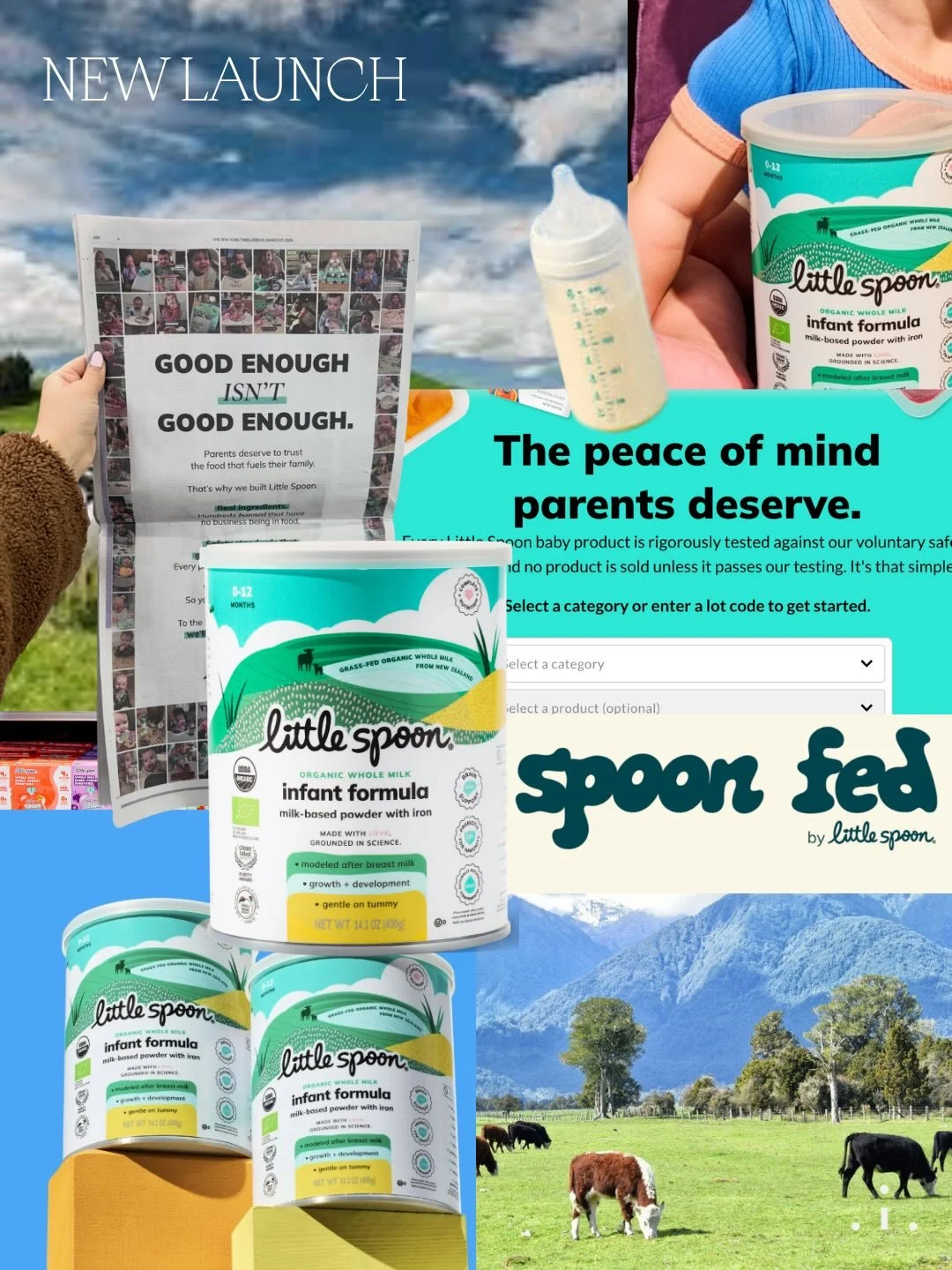 After 8+ years of earning parents&rsquo; trust, now @littlespoon is there from the very first bottle. 🍼 Introducing their new Organic Whole Milk Infant Formula- setting a new standard for safety, transparency and nutrition.