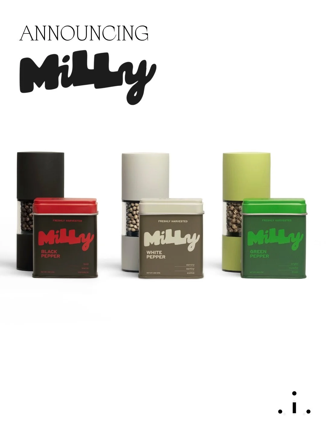 &ldquo;For your next cacio e pepe: @gomillypepper launched a collection of single-origin peppercorns this week. Milly&rsquo;s black, green, and white peppercorns are sourced from the Ecuadorian Andes, where the pepper is organically grown, hand-harve