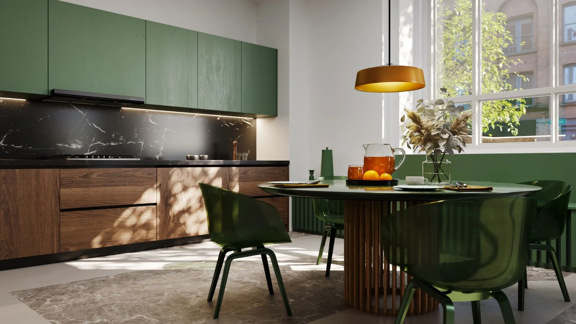 mixing cabinet finishes