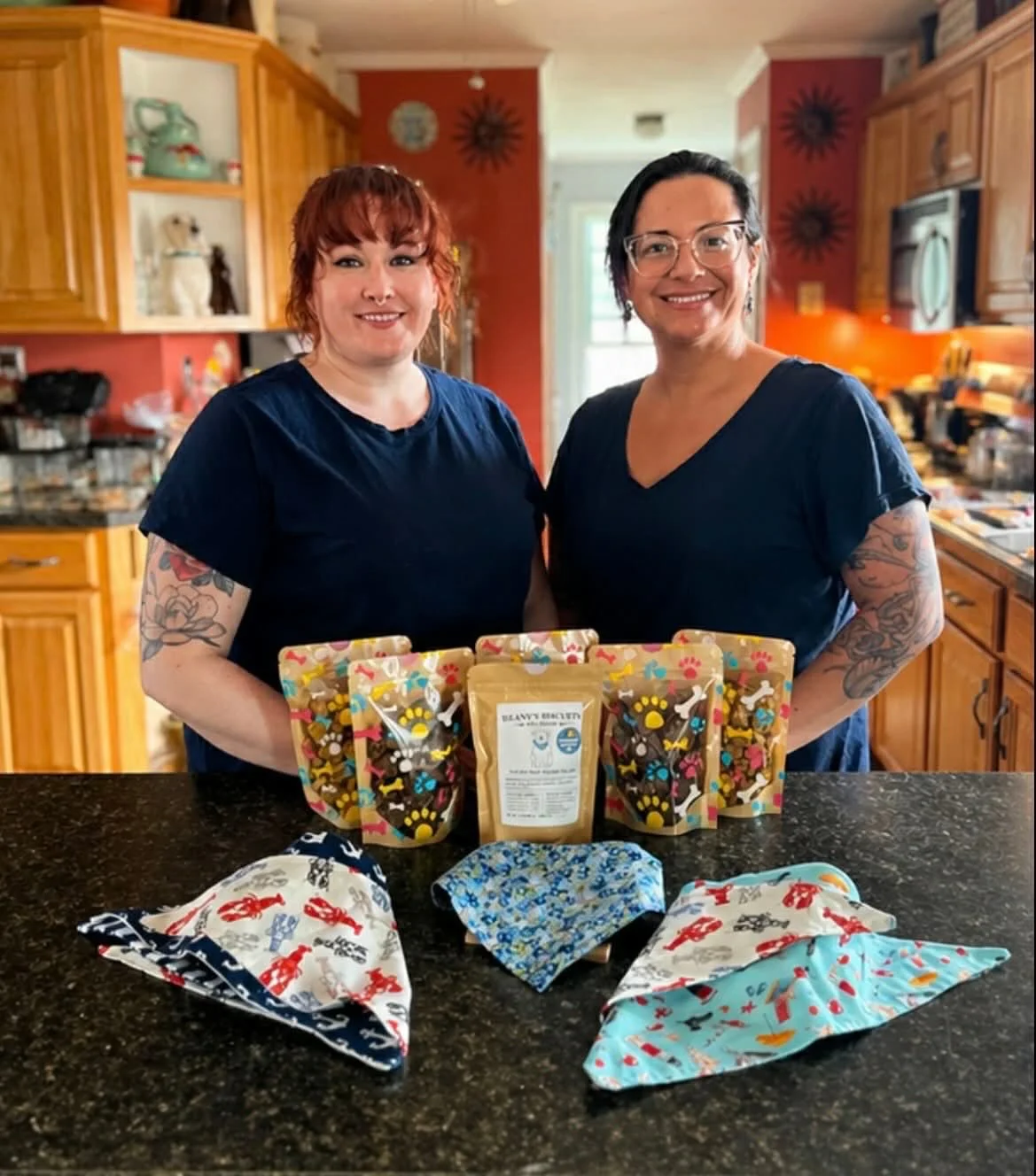 *vendor spotlight*

We&rsquo;d like to welcome a new vendor to our lineup, @beanysbiscuitsandbakery !!
 Coming to market each week isn&rsquo;t just about you but it&rsquo;s about our four legged friends too!

Hi, we&rsquo;re Ashley &amp; Kayla &mdash