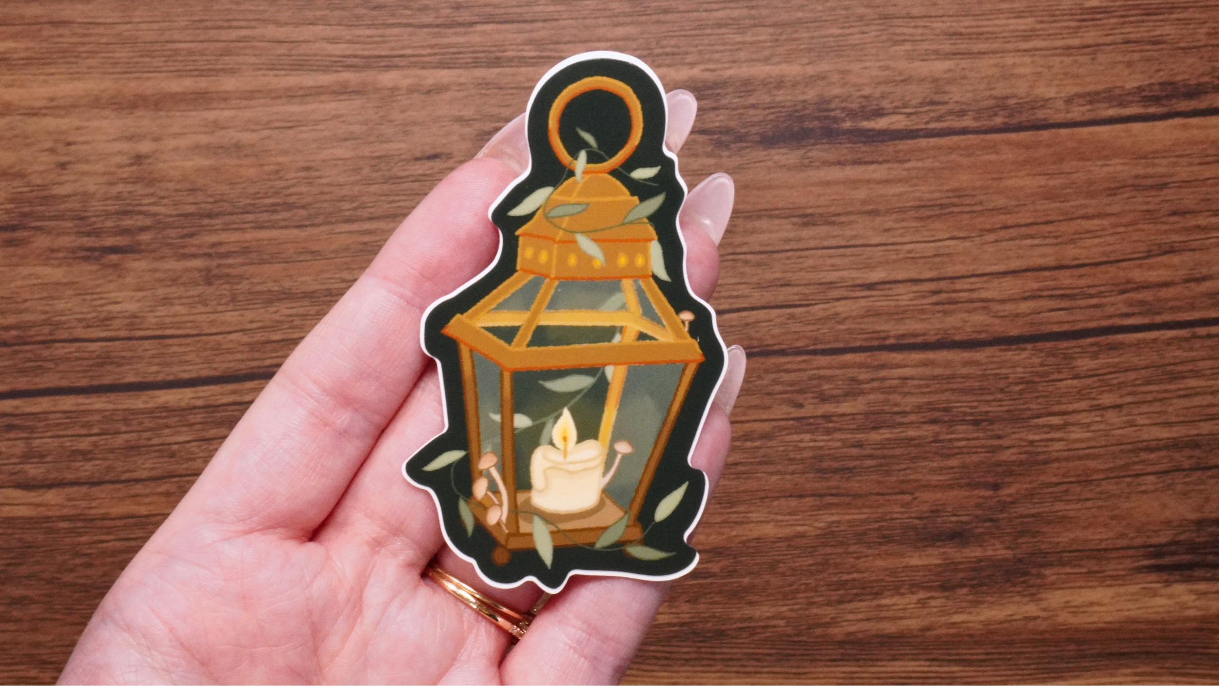 Lantern Sticker - Fantasy Forest