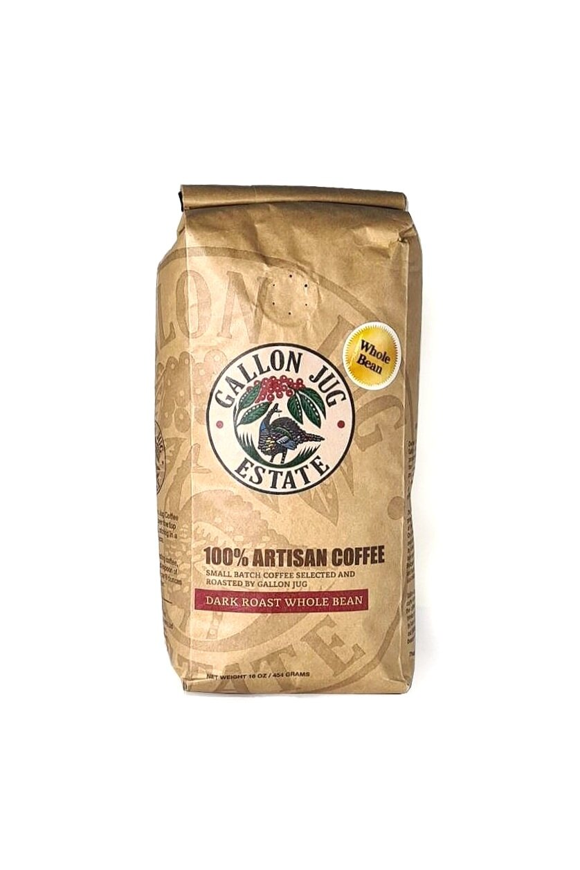 Gallon Jug 100% Artisan Dark Roast Coffee- 16oz — Belizean Coffee Beans
