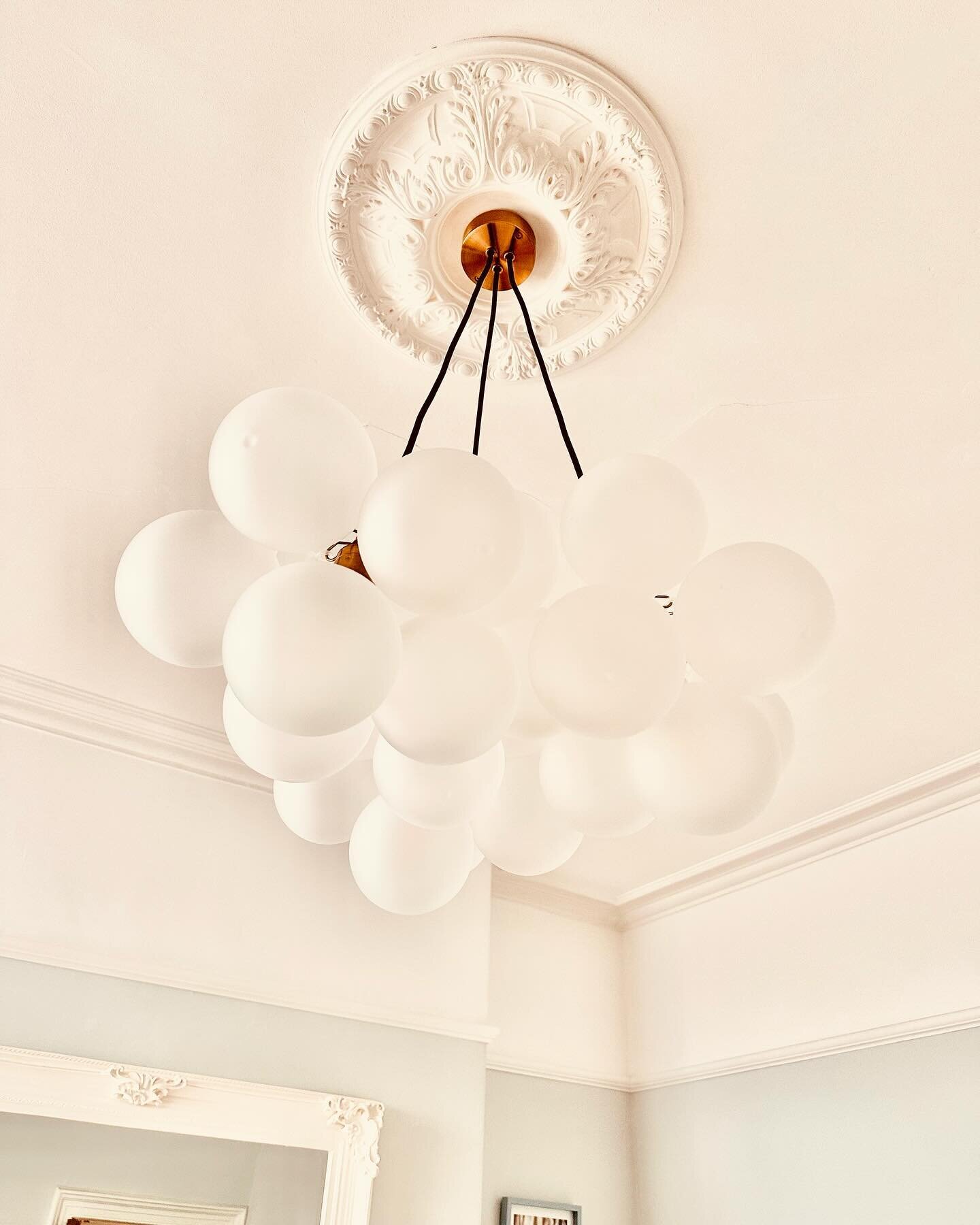 Beautiful @dowsingandreynolds bubble chandelier installed on site.