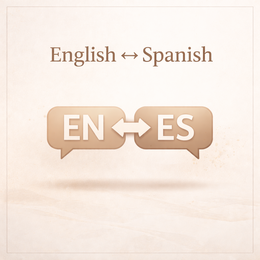 Translation Services (per 100 words)