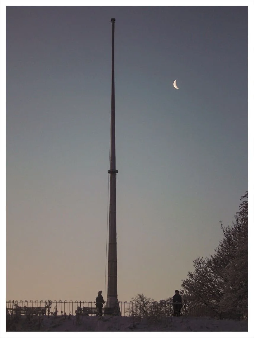 Moon And Flagpole