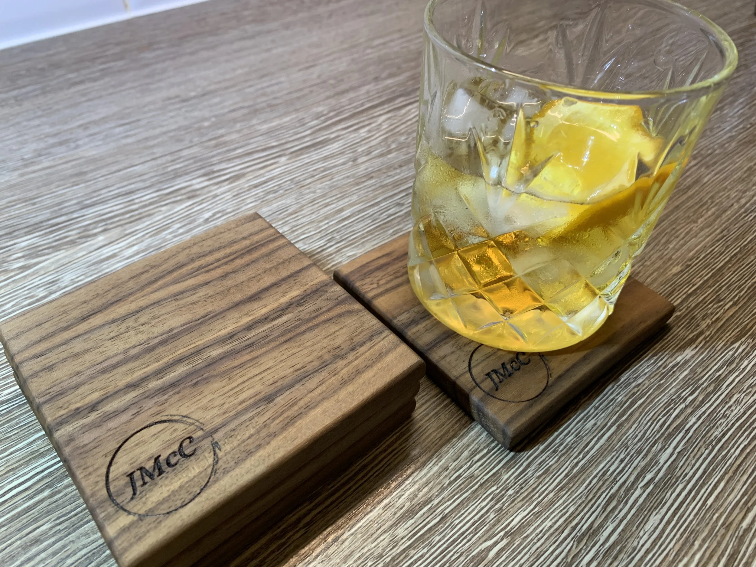 Premium Walnut Coasters - Free Engraving