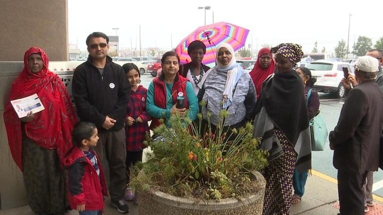 Newly naturalized citizens exercise their right to vote