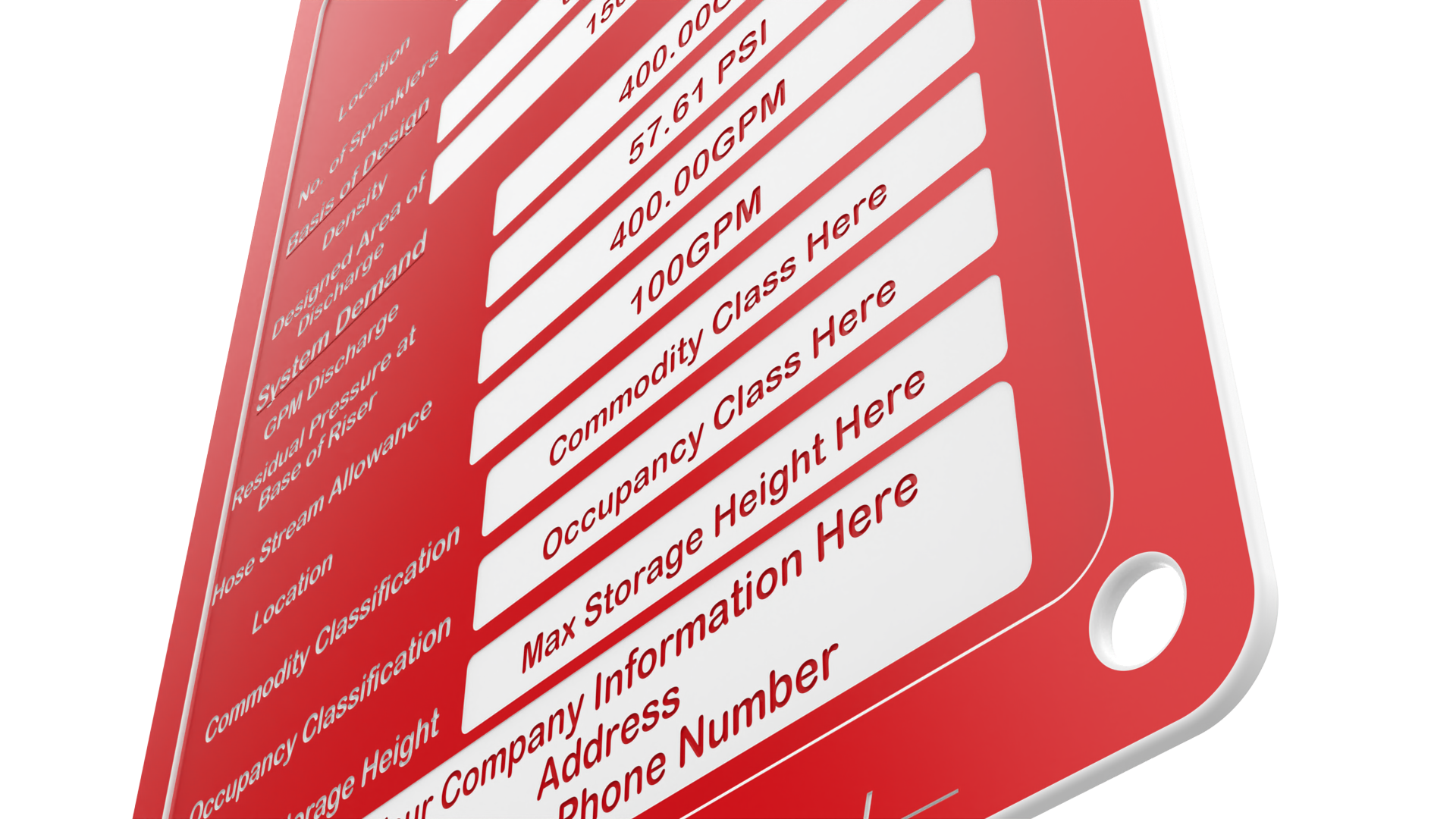 Detailed Hydraulic Calculation Plate —