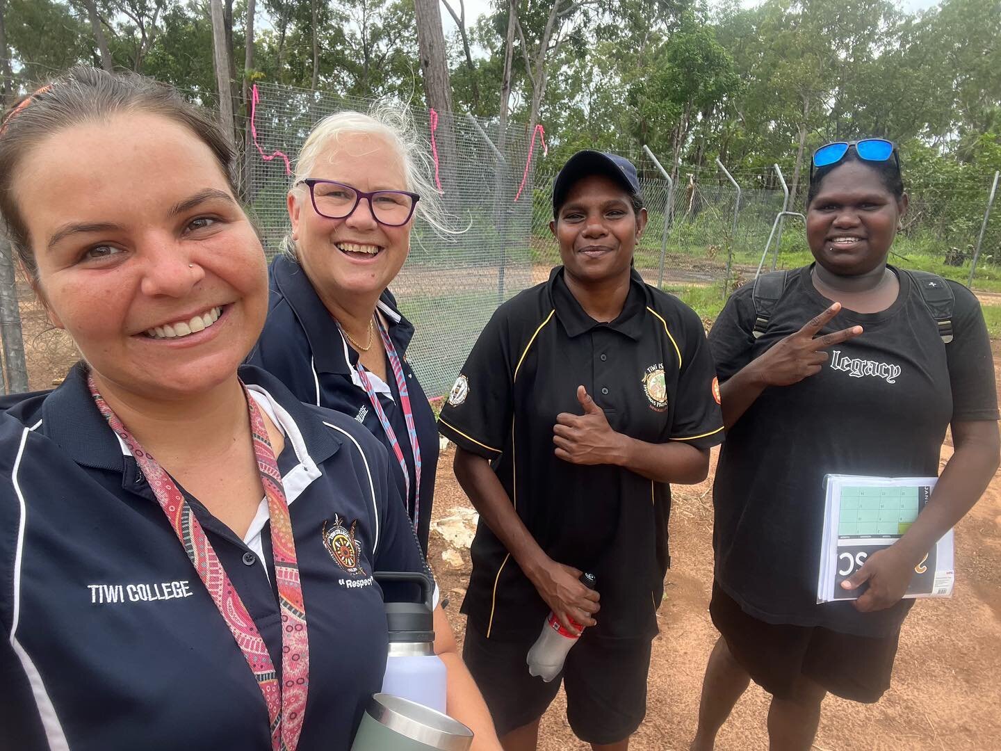 A big shout out of gratitude to Marbine of the Tiwi Rangers who stopped to &lsquo;rescue&rsquo; us last week from a looong walk into Mili after our vehicle had died! We were hosted at the Ranger station where we could call Tiwi College staff to do th