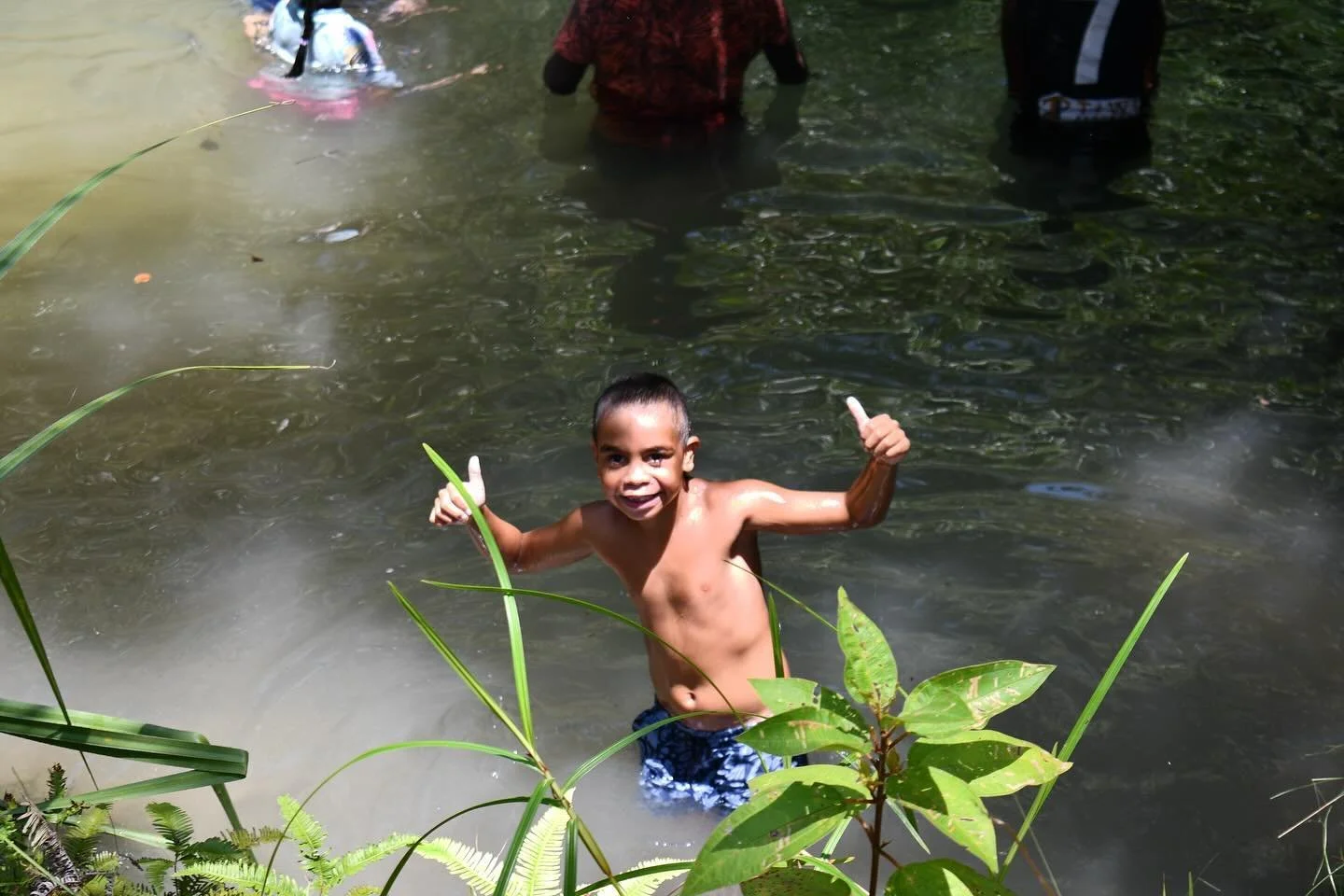 Such a fun day out on Country swimming at Tumarripi for Tiwi Fridays. 🌿💦☀️🏊🏿&zwj;♂️