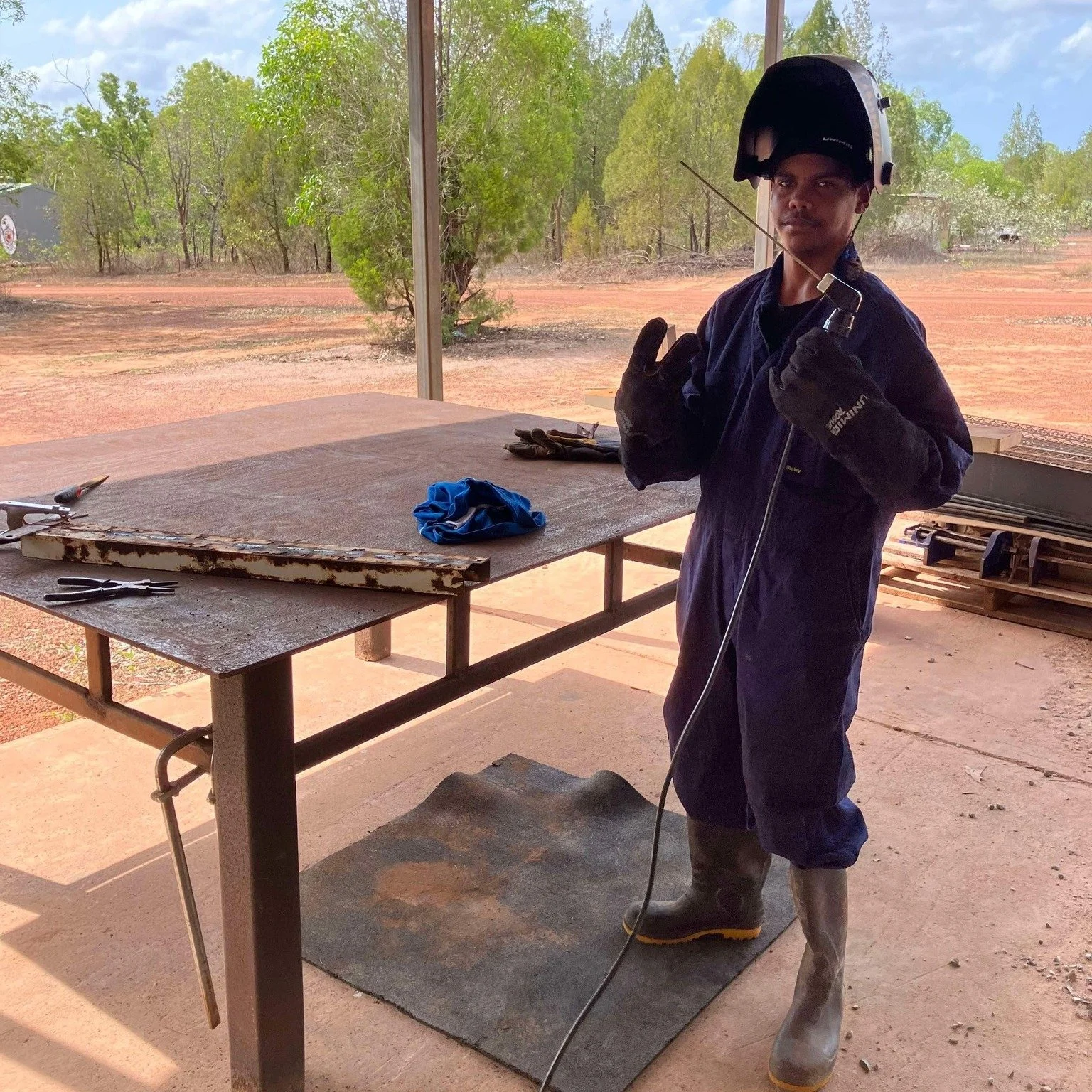 This week, students had the chance to try out some of the new industrial arts equipment being prepared for teaching vocational skills in 2025. 💥