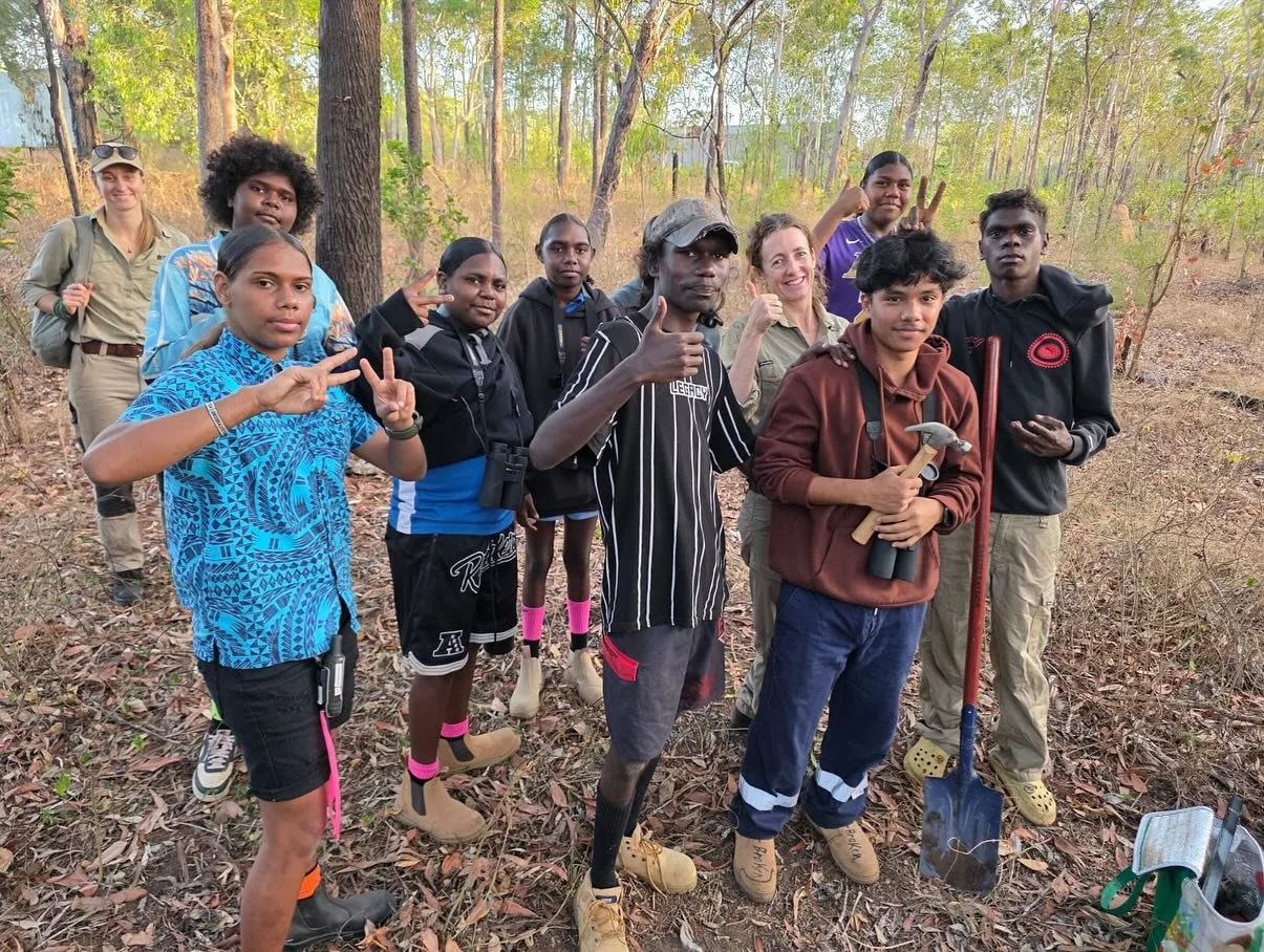 Students have been working hard with the Tiwi Rangers!

They&rsquo;ve been busy:
✅ Monitoring small animals and reptiles in live traps
✅ Counting birds across the landscape
✅ Checking feral traps to protect native species
✅ Setting up camera traps to