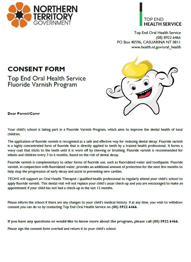 Top End Oral Health Service Fluoride Varnish Program