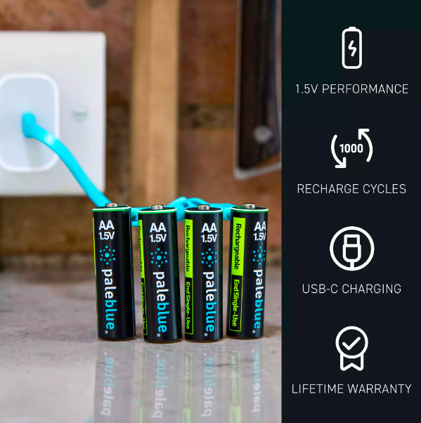 Paleblue Voyager Rechargeable batteries