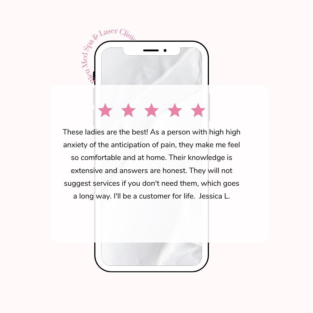 ⭐️⭐️⭐️⭐️⭐️

We love patient feedback and appreciate your referrals and support. Thank you, Jessica, for the wonderful review. We are so happy with your progress. xx - Bleu Med
.
#skincare  #prp #bleu #medicalspa #louisiana #slidell #covington #treatm