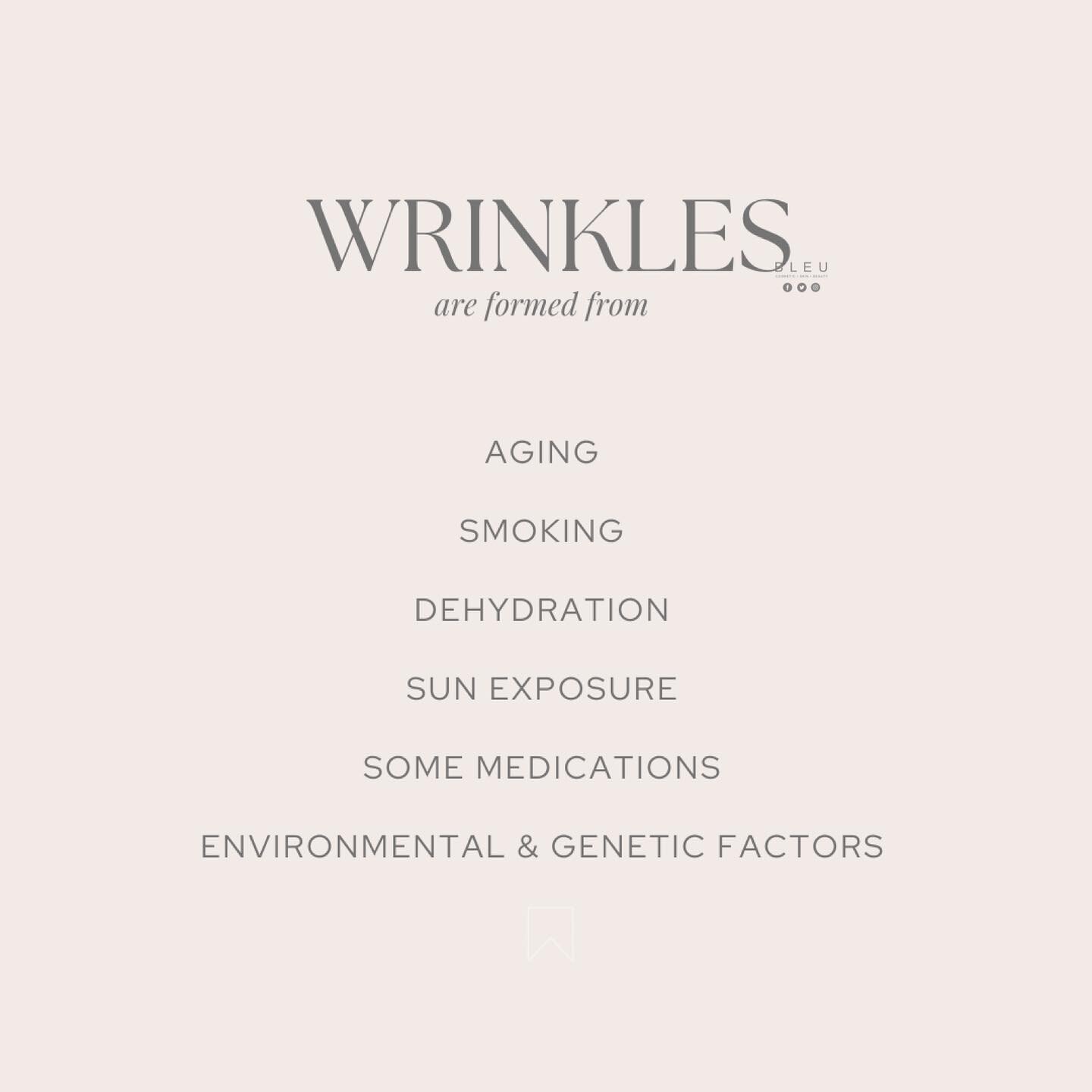 𝐀𝐧𝐭𝐢-𝐀𝐠𝐢𝐧𝐠 

Wrinkles are a natural part of aging and are more prominent on sun-exposed skin, such as the face, neck, hands and forearms.

Although genetics mainly determine skin structure and texture, sun exposure is a major cause of wrinkl