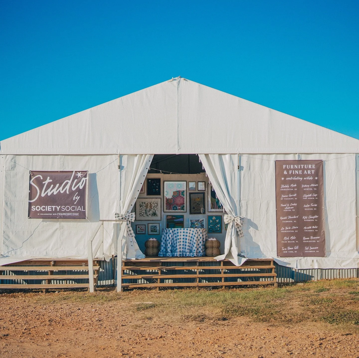 A new piece of artwork is top of my wish list from The Studio by @societysocial at @bluehillsatroundtop
I am so excited to be included with this all star line up of incredible artists. If you&rsquo;re heading to Round Top be sure to stop by The Studi