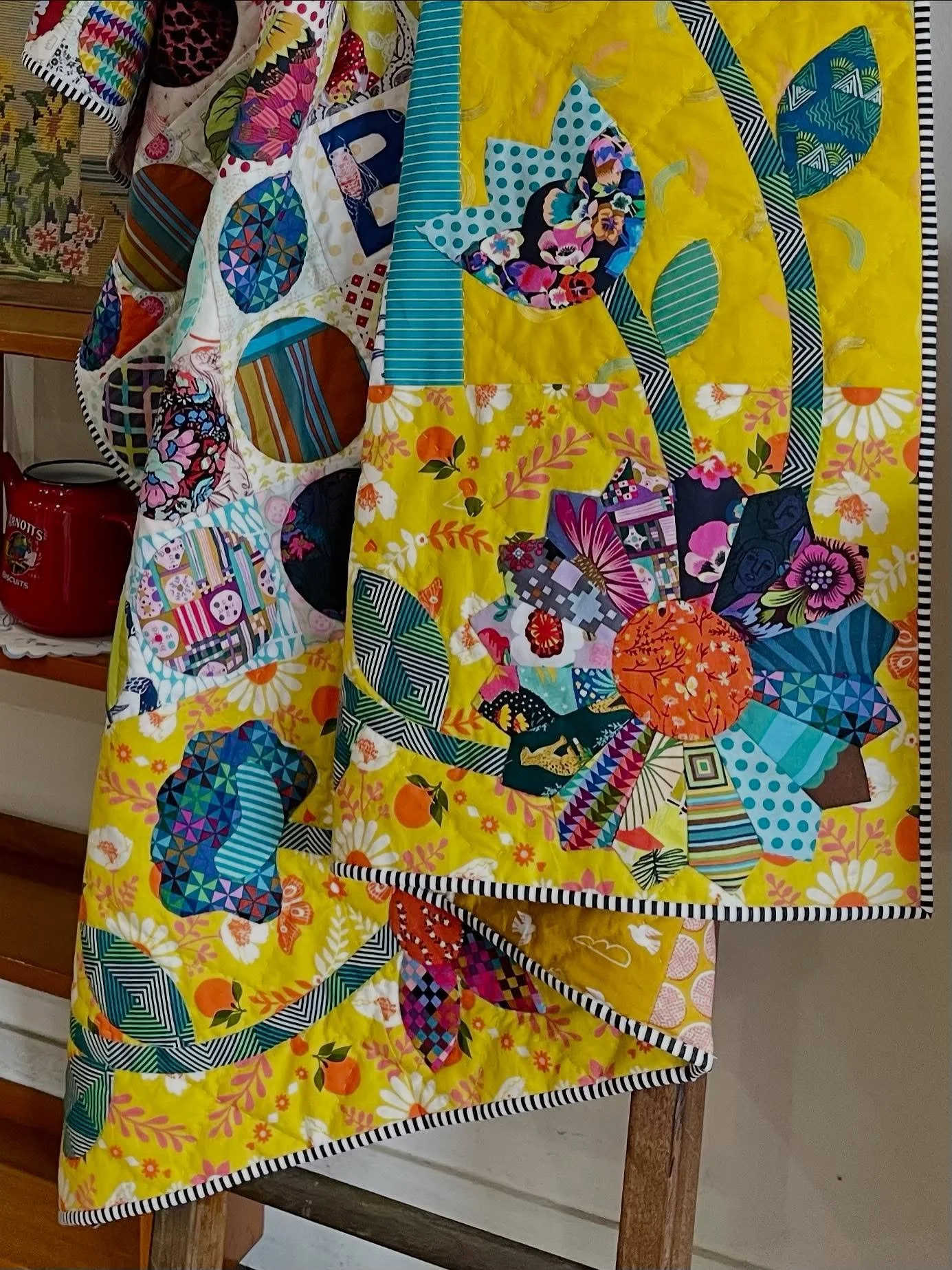 I&rsquo;m bursting with excitement and can&rsquo;t wait to share some wonderful news with you! 
My new quilt Hasta La Vista is going on a new adventure next year.
You&rsquo;ll be able to find it in the 2026 Patchwork Calendar!
You&rsquo;ll definitely