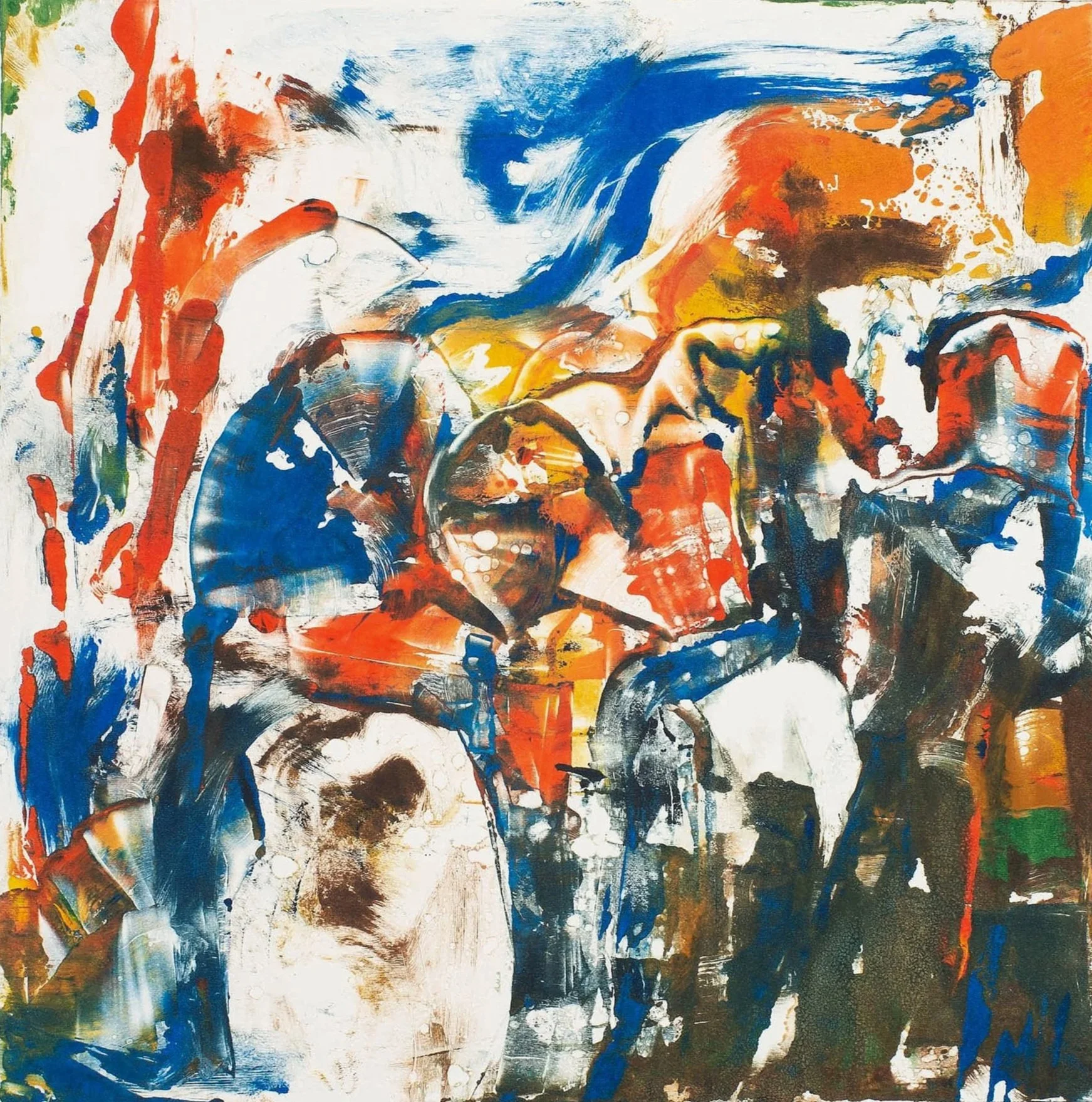 Tales from the Undergrowth II - 2023, Monotype, 12 x 12"