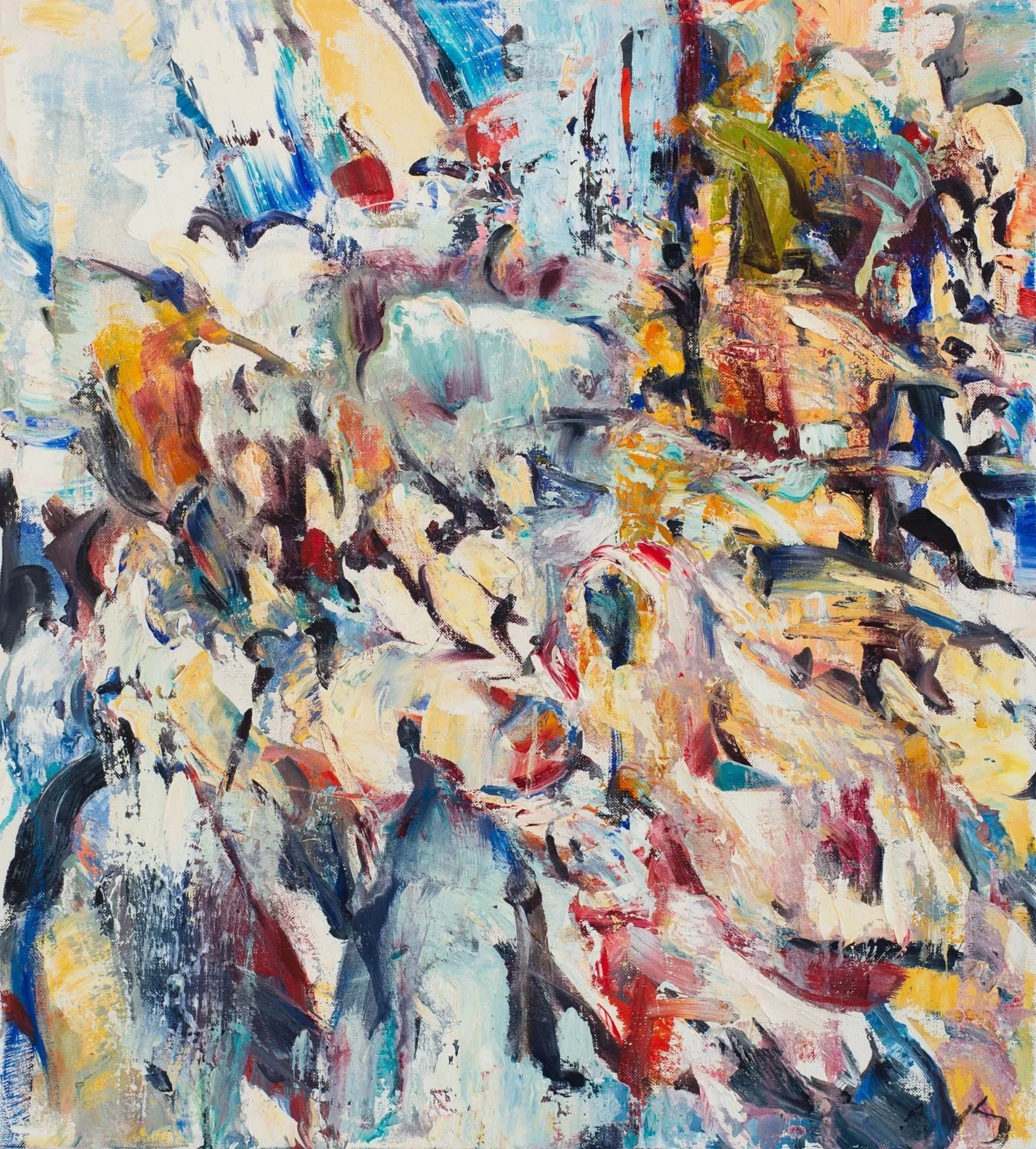 Bulwark in the Human Tide - 2023, Oil on Linen, 26 x 23"