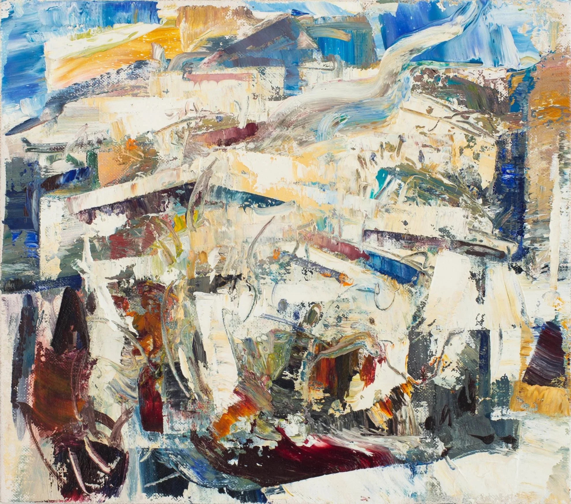 Malatya - 2022, Oil on Linen, 12 x 13"