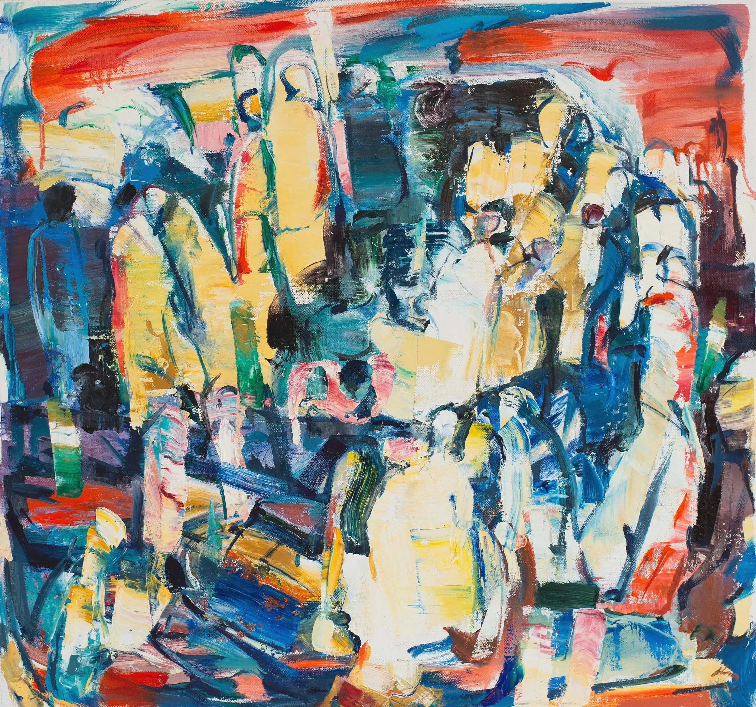 Gathering - 2023-24, Oil on Linen, 20 x 30"