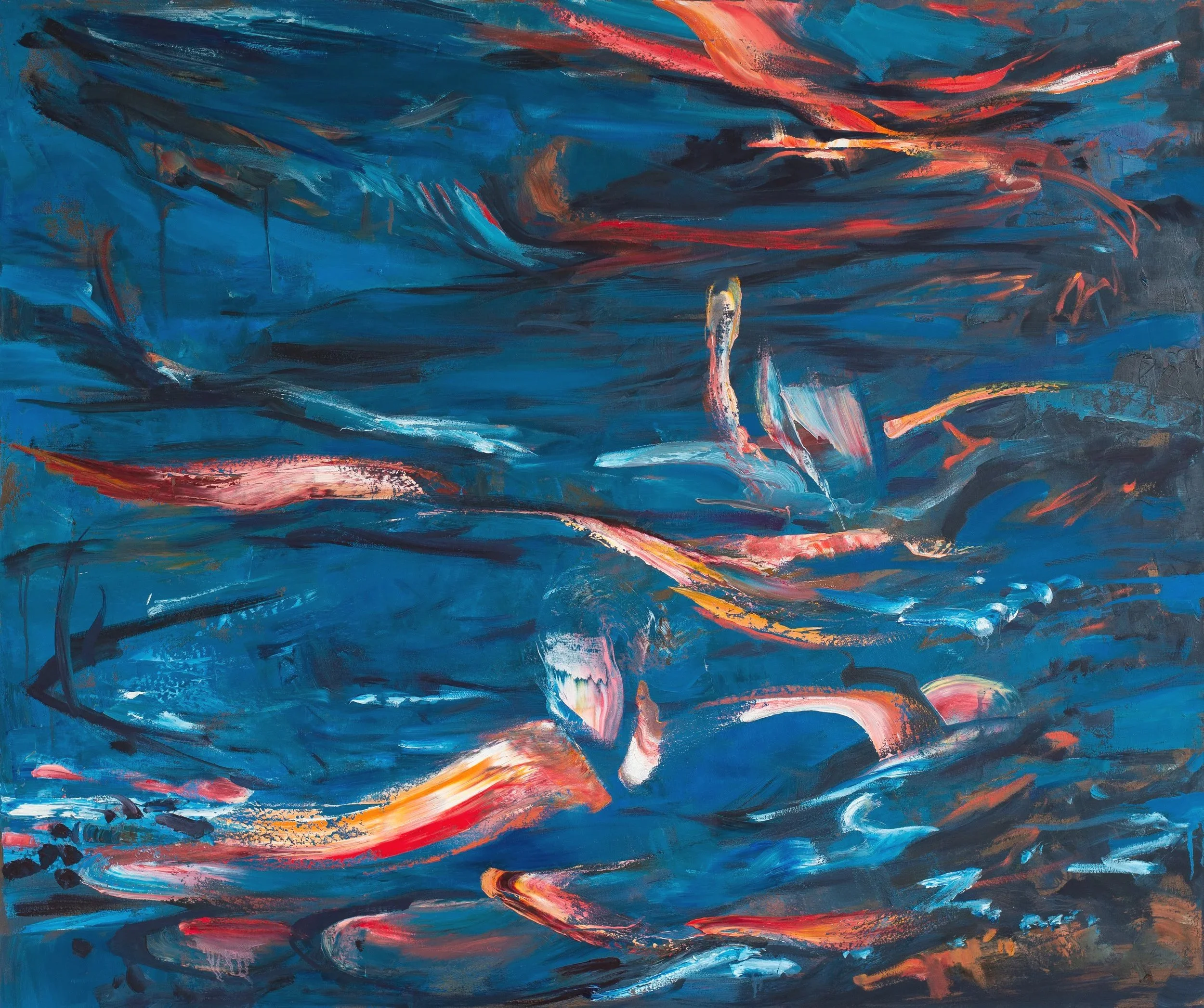 The Night of Effulgence - 2024, Oil on Canvas, 52 x 62"