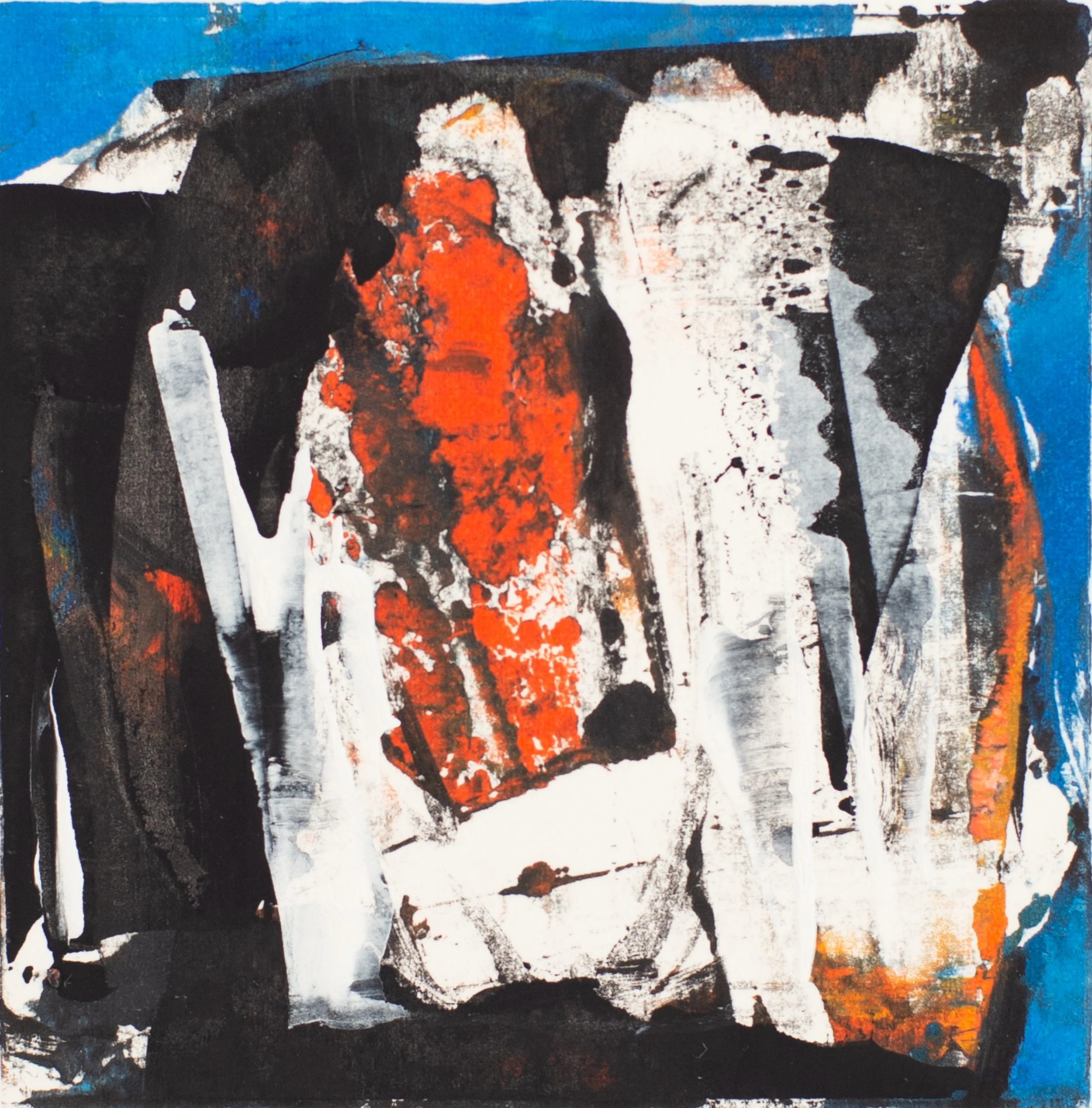 Rendezvous at Dusk - 2025, Monotype, 4 x 4"