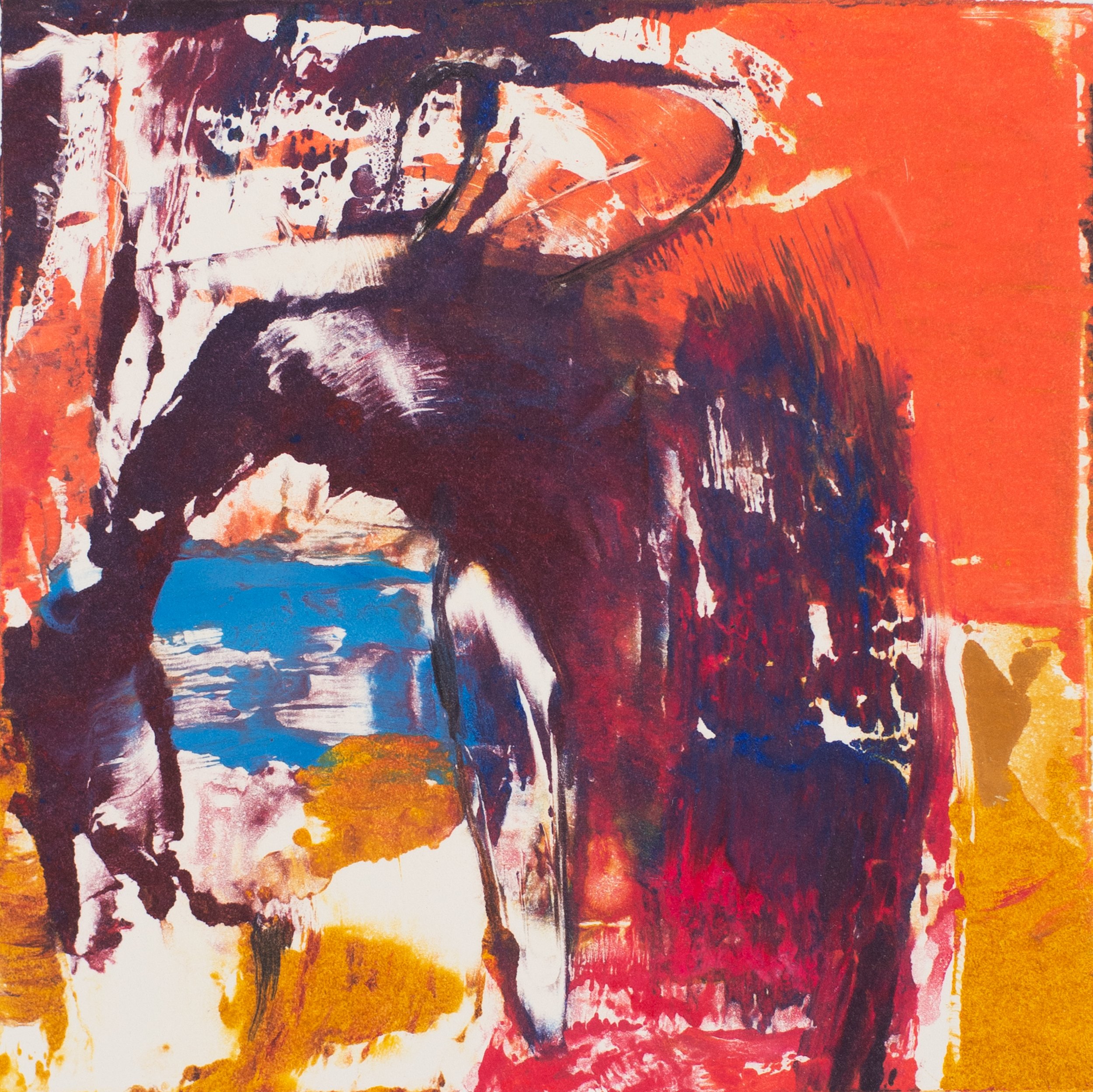 Ravens Way - 2024, Monotype, 6 x 6"