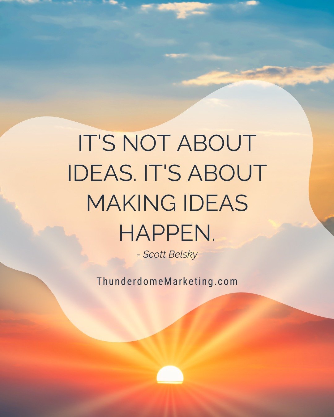 Ideas are the seeds of innovation, but only action can make them bloom. 💡 At Thunderdome Marketing, we specialize in turning your digital dreams into reality with bespoke strategies that fit your unique needs. Don&rsquo;t just dream about success; l