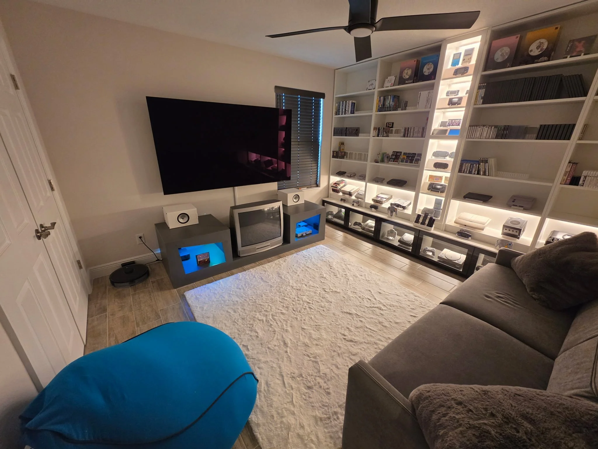 Custom Entertainment Unit for Gaming Room