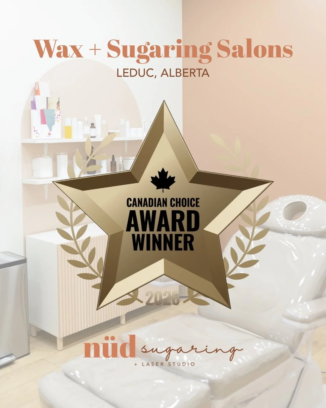𝗧𝗵𝗮𝗻𝗸 𝗬𝗼𝘂, 𝗟𝗲𝗱𝘂𝗰! 🥰🏆

We are absolutely HONOURED to receive the 2026 Canadian Choice Award for Wax + Sugaring Salons for a second year in a row! 

You guys really know how to make us gals feel loved. 🤭 Myself and the rest of the girls
