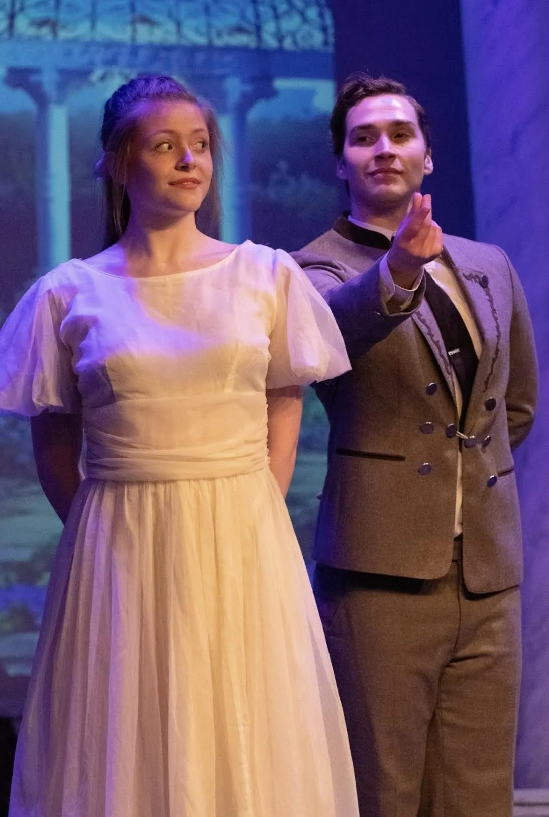 "The Sound of Music" Liesl (DRae Beller) and Rolfe (Tyler Bowlin) • Photo by Eli Miller