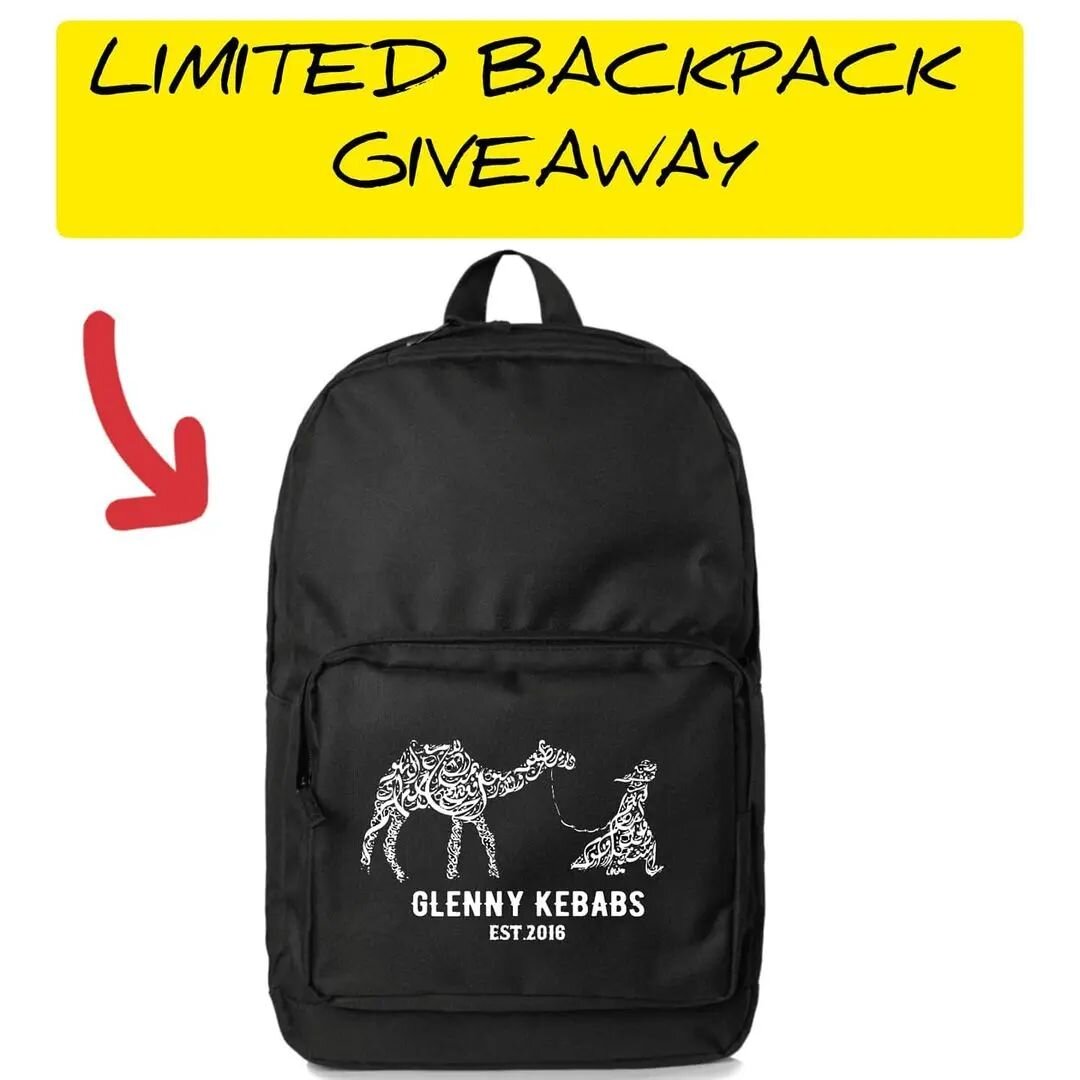 BACKPACK GIVEAWAY 🤓

We are giving away a LIMITED GK Backpack to ONElucky winner 🔥

TO ENTER:

✅ Like this post 
✅ Follow @glennykebabs
✅ Get tagging, more tags = more entries 
✅ Share this in your story and tag us !

Each tag is one entry.
Each sh