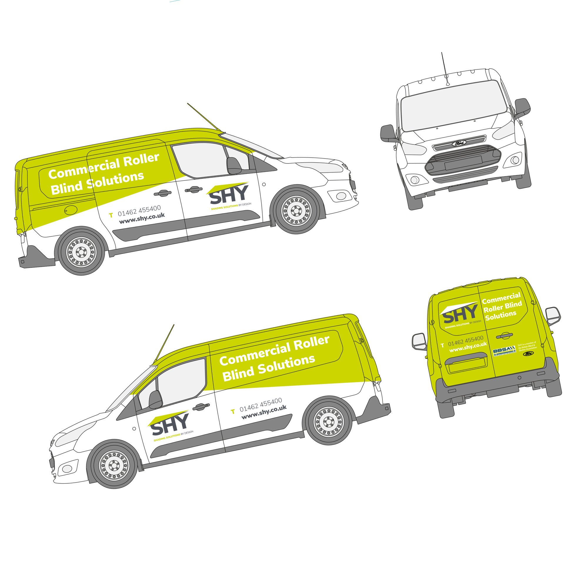 logo design applied to a van livery