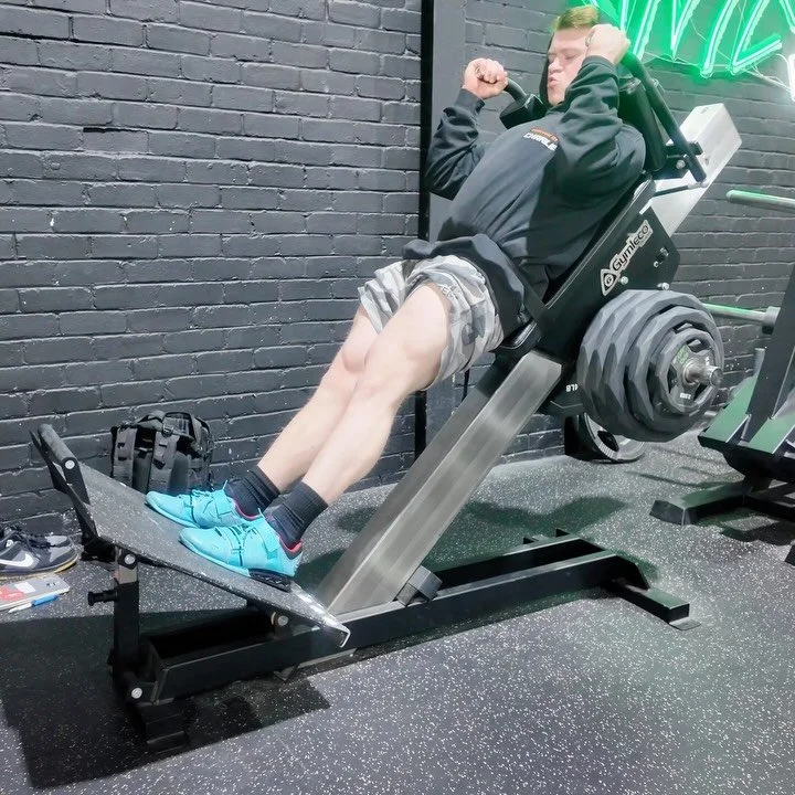The Big Hitters From Legs. 

Getting on very well with these compound movements at the moment. 

They tick all the boxes that I personally look for when it comes to leg compounds. 

The target muscle is the limiting factor, they&rsquo;re pain free, s