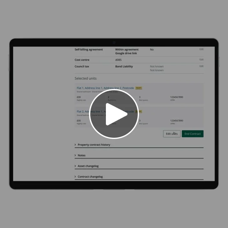 Property page (edit booking prototype)