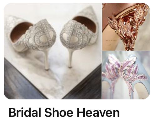  There are so many beautiful, elegant, stylish shoes out there for brides, I decided to start a collection of some of the gorgeous ones I have spotted online. 
