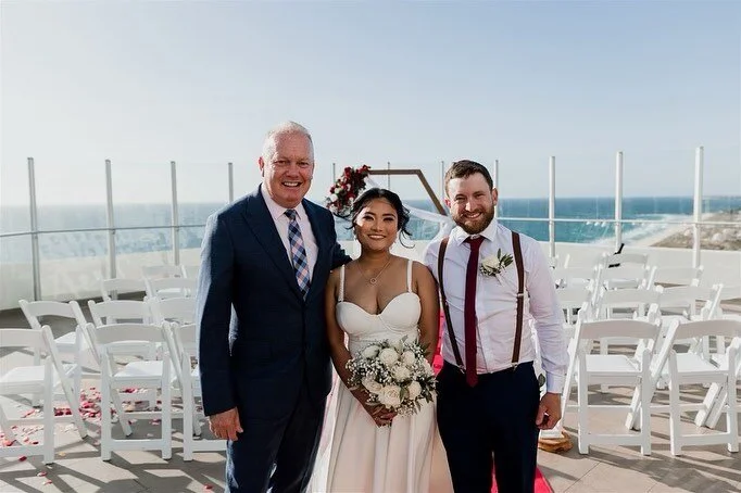 A D A M + W E N D Y 
Loved my journey with these two sweethearts from day 1 to the day I got them hitched @rendezvousperthscarborough #perthcelebrant #marriageclebrant #celebrant #lovers #love #scarborough #bride #groom #celebrant #beachwedding #wahi