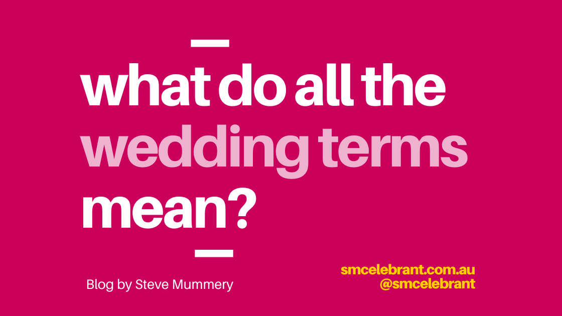 Wedding Terms
