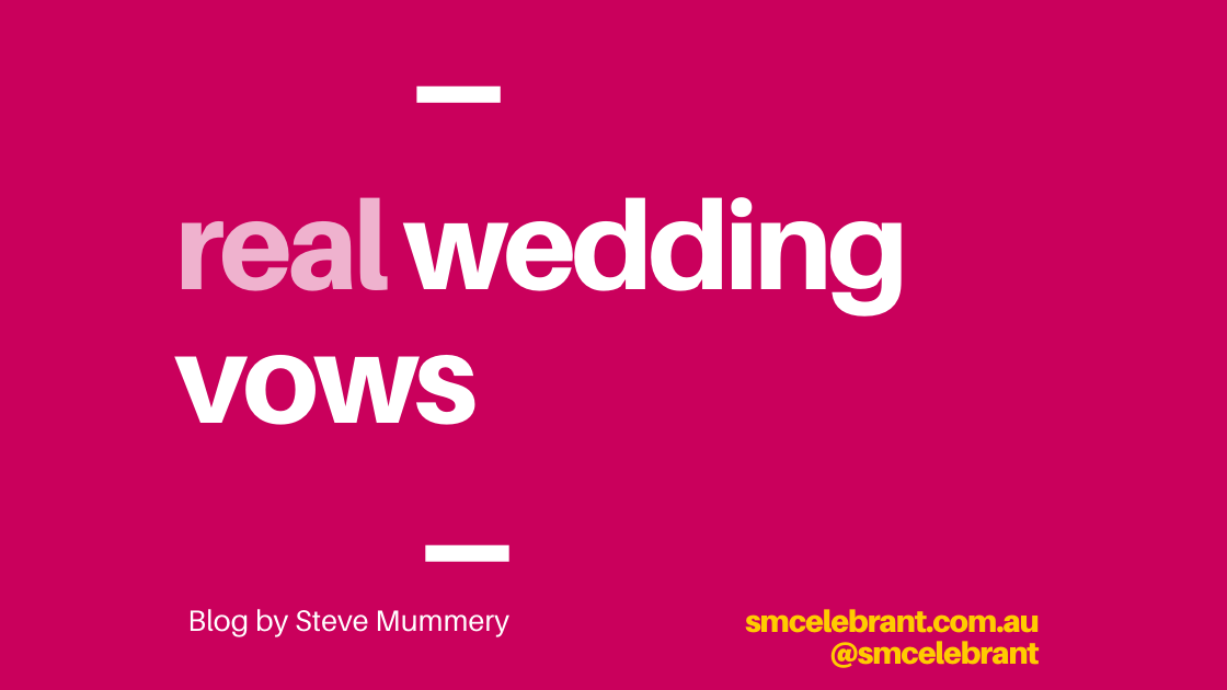 Real Wedding Vows