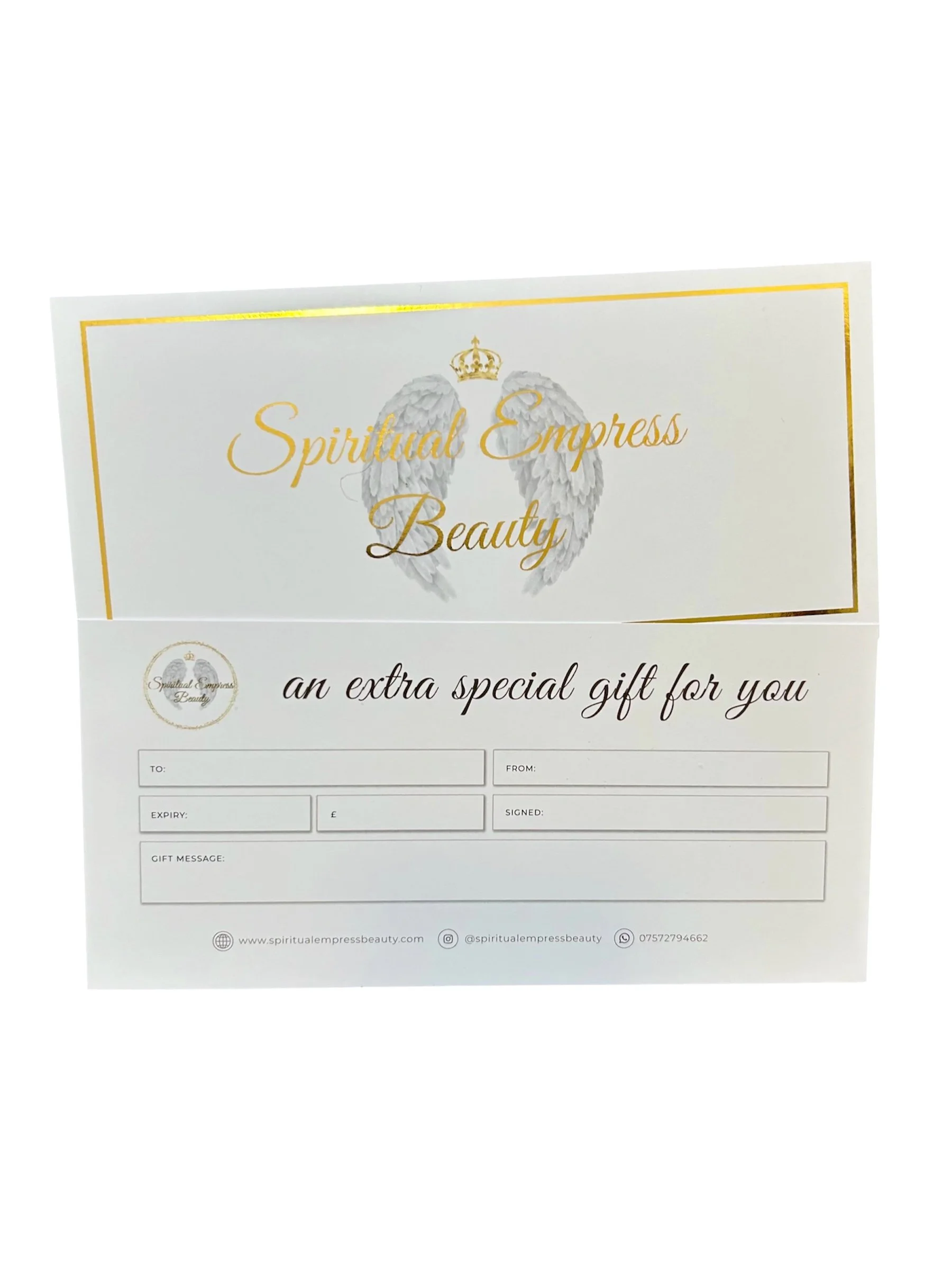 Spiritual Empress Beauty Gift Card