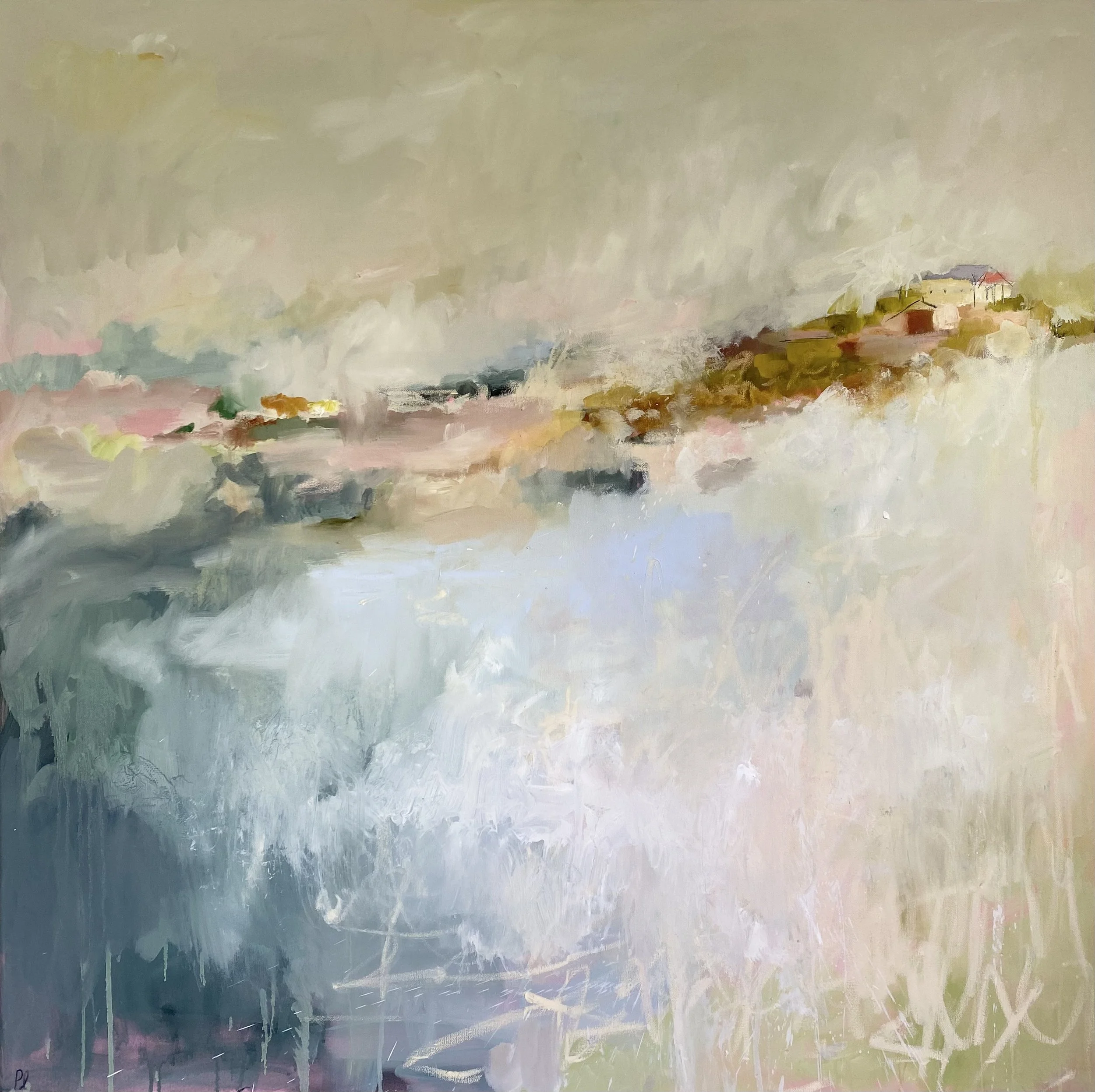 'Adventuring' 100 x 100 cm, Mayne Gallery, Devon