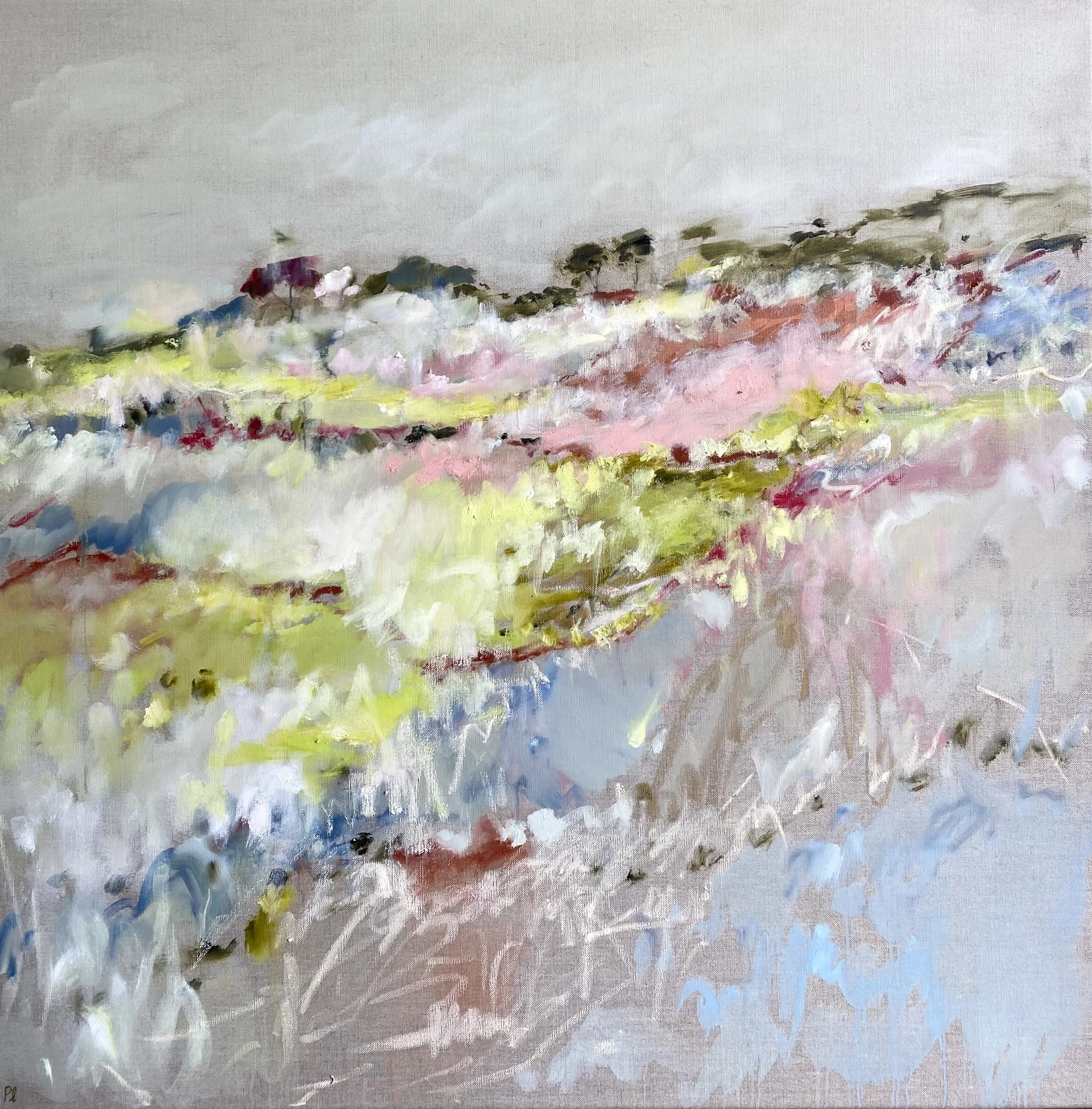 'Amongst The Cow Parsley', 100 x 100 cm, available via Emily Hadley