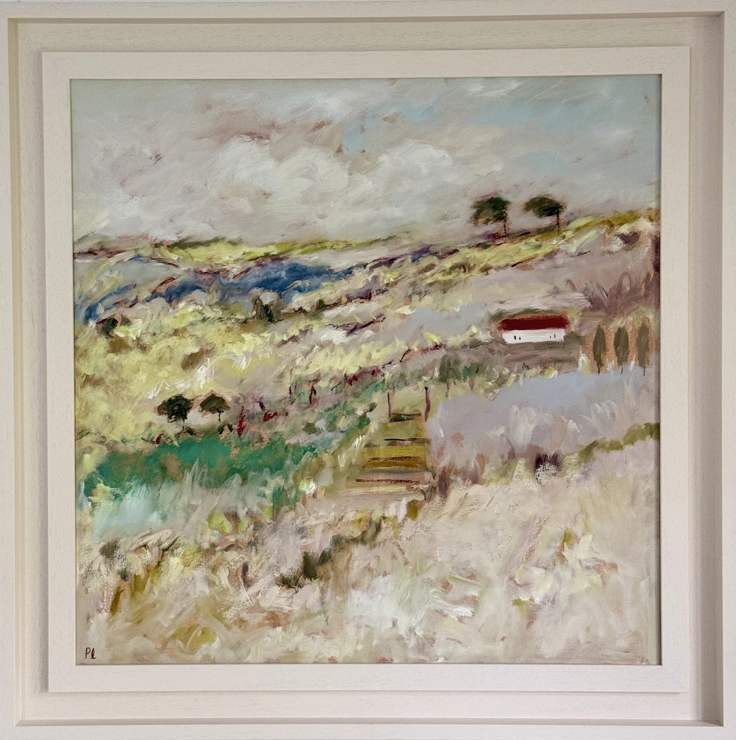 'The Walk back from the Beach' 60 x 60 cm/ 73.5 x 73.5 cm framed, available via Mayne Gallery, Devon